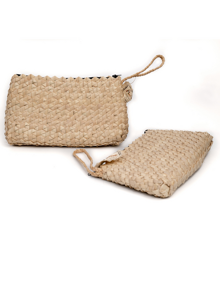 Large woven clutch