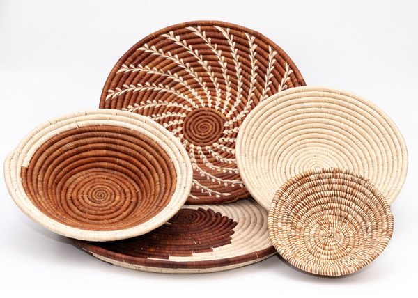 Hand-woven African bowl