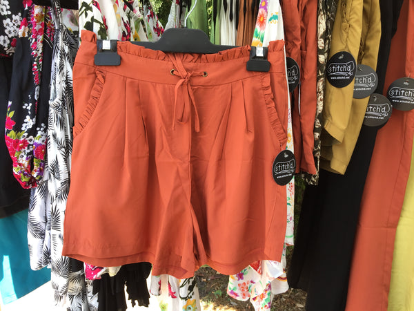 Lulu Tailored Shorts - Cinnamon & Ginger