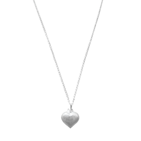 Small Heart Necklace on Sterling Silver Chain
