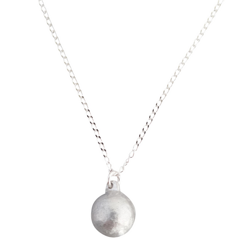 Ball Necklace on Sterling Silver Chain