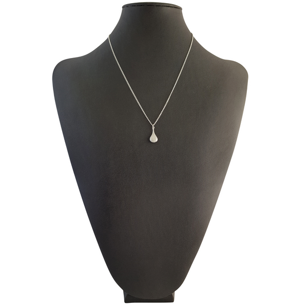 Teardrop Necklace on Sterling Silver Chain - Medium