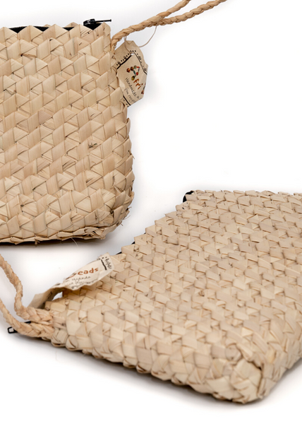 Large woven clutch