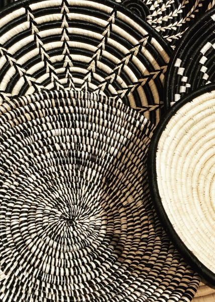 Hand-woven African bowl