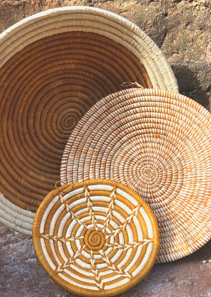 Hand-woven African bowl