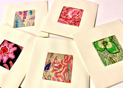 Hand Beaded Greeting Card - Individual Card