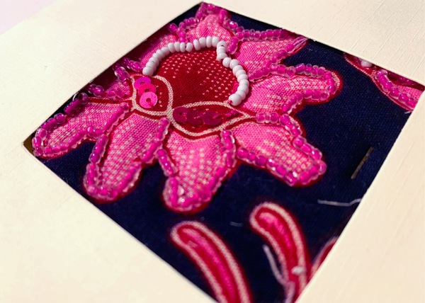 Hand Beaded Greeting Card - Individual Card