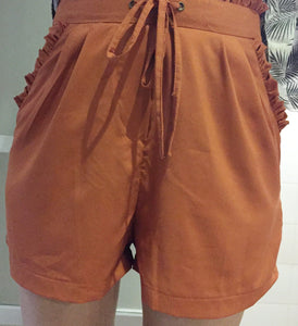 Lulu Tailored Shorts - Cinnamon & Ginger