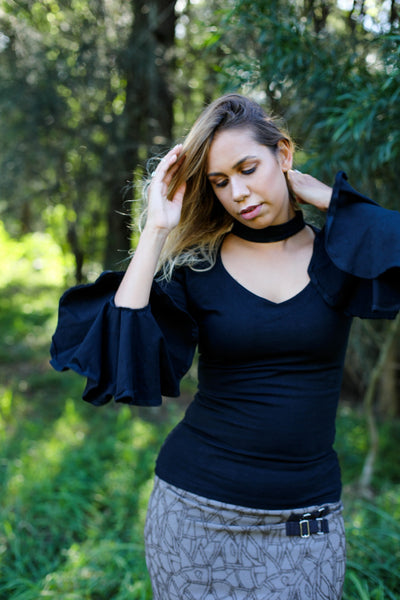 Juliette Top in Cotton Spandex