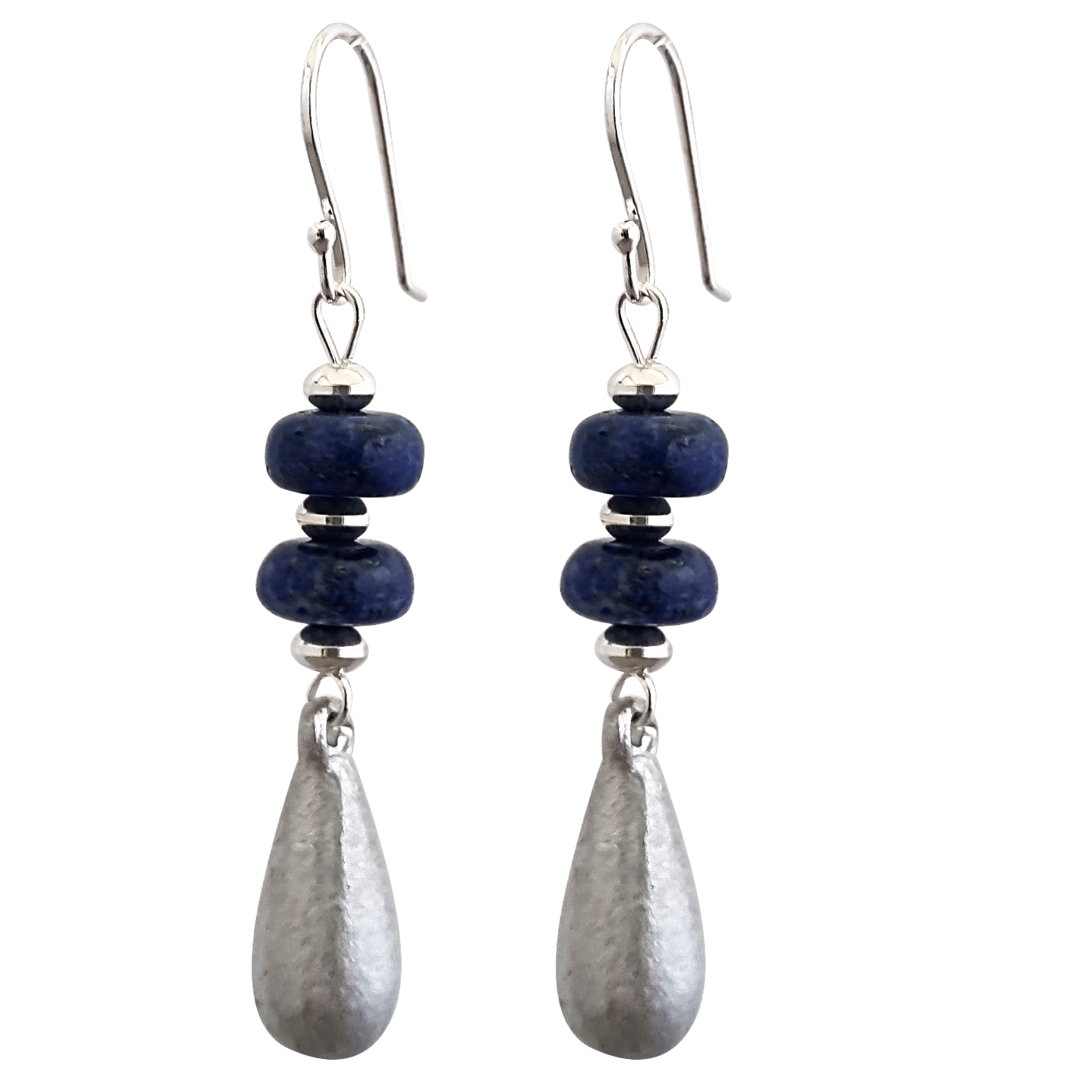Bomb & Lapis Earrings