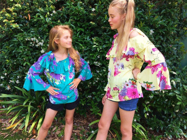 Kids/Tweens Flare Sleeve Top