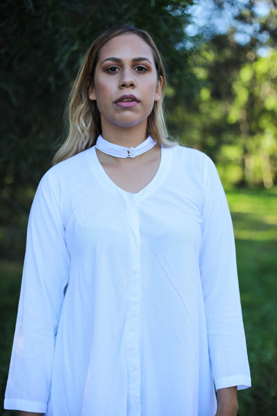 Evie Top White