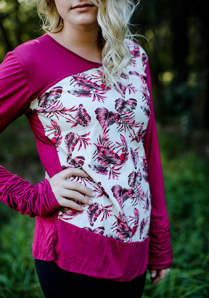 Abby Top Fern Rose