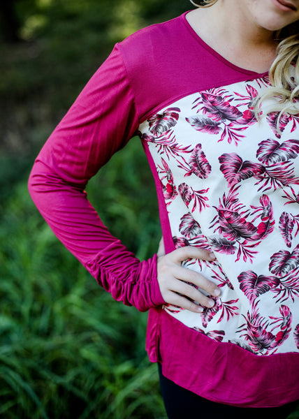 Abby Top Fern Rose