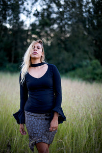 Juliette Top in Cotton Spandex