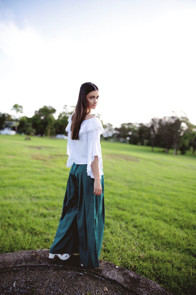 Alyria Top White with Lace